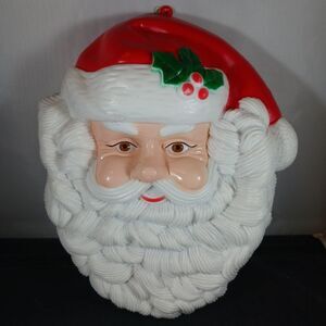 Vintage Santa Christmas Decor/Wall Plastic Hanging Decor